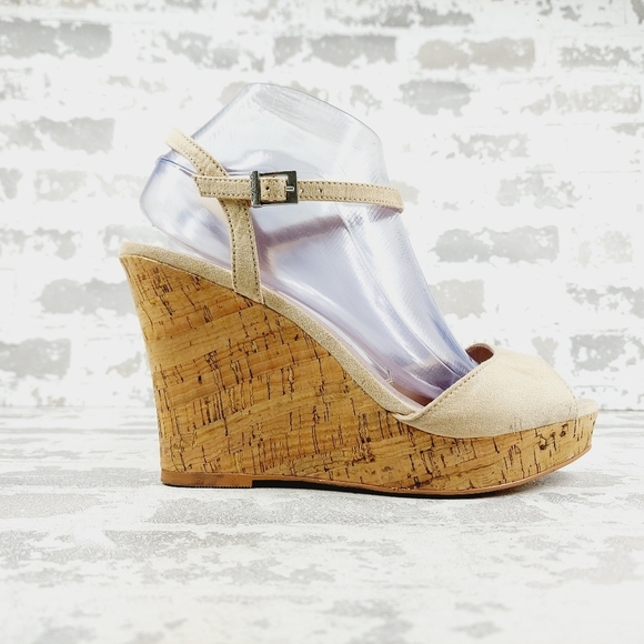 New Charles By Charles David Women's Lambert Cork Wedge Open Toe Sandals C972 - Picture 5 of 12